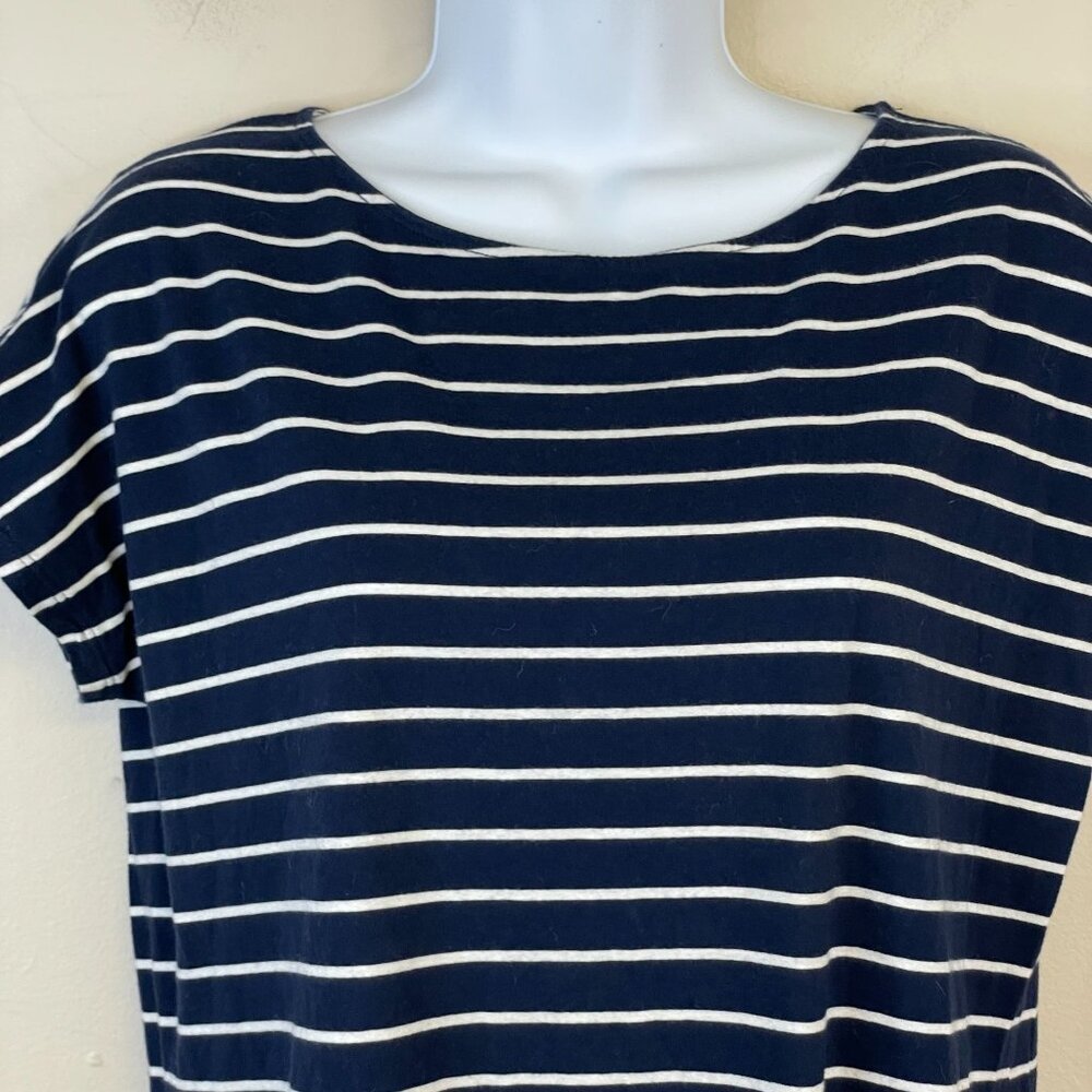 Lauren Ralph Lauren Top Womens Medium Coastal Stripe Tie Front Nautical Capsule - Picture 5 of 10
